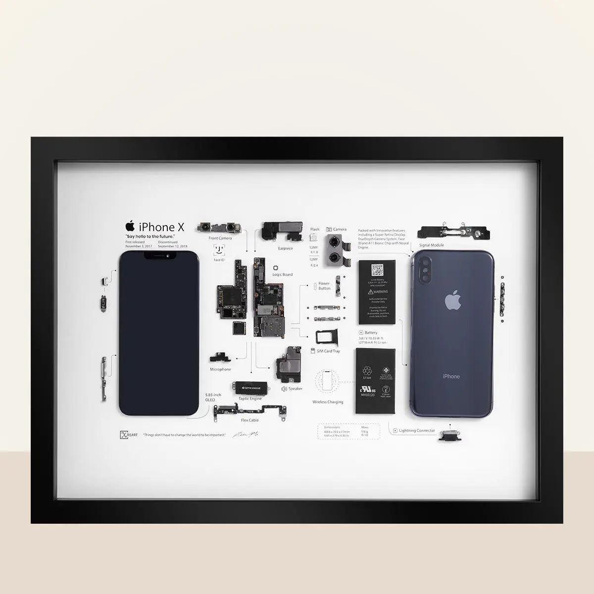 XreArt Unique Art Frame for iPhone X - Stylish Home Decor