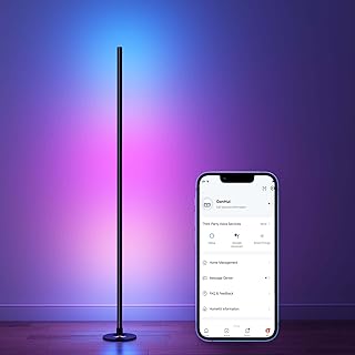 GonHui Smart LED Corner Floor Lamp with Alexa Compatibility