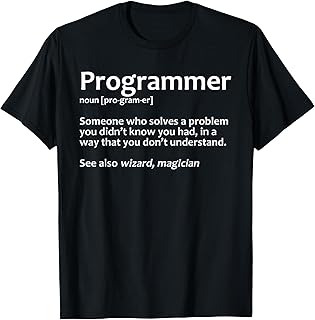 Cool Computer Programmer T-Shirt by Amazon for IT Enthusiasts